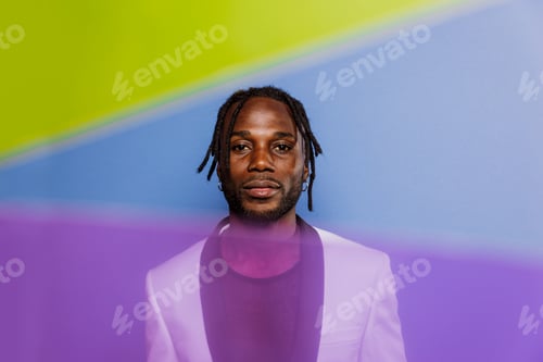 Preview: Artistic portrait with gel lights