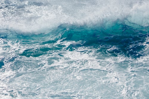 Preview: Churning ocean water and waves, Point Lobos State Reserve, California