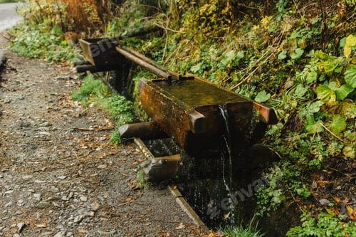 Preview: Carpathians, source of spring fresh water. Outdoor travel