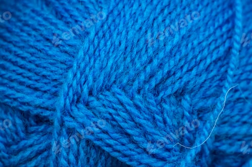 Preview: Close-up view of soft blue yarn strands