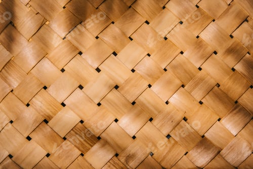 Preview: Woven bamboo straw texture background.