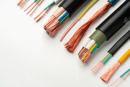 Preview: Multi-Colored Electrical Wires With Exposed Copper Strands