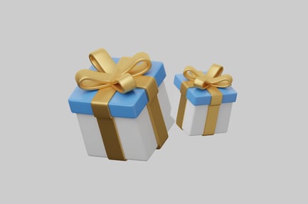Preview: Gift boxes with ribbons