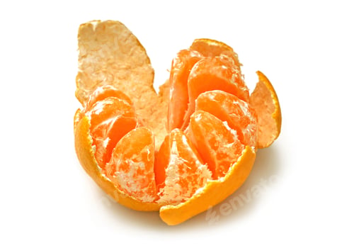 Preview: mandarin isolated on white