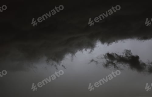 Preview: lightning on dark storm cloudy sky