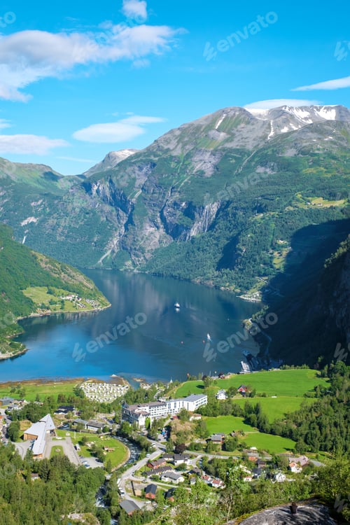 Preview: A Majestic View Of Geirangerfjord In Norway