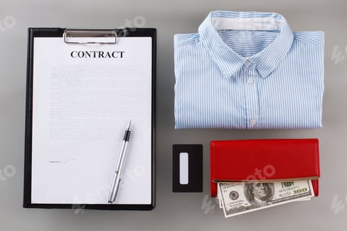 Preview: Business card and office shirt.