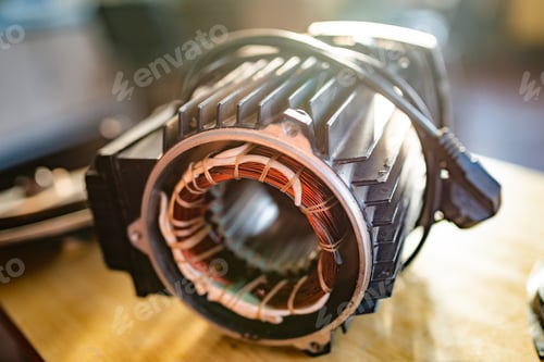 Preview: Close-up side view of a bundle of copper wire