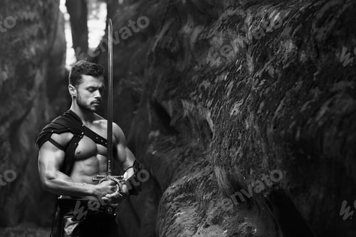 Preview: Manly warrior at the mountains