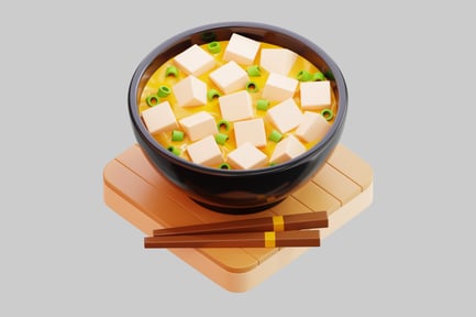 Preview: Stylized 3D Miso Soup