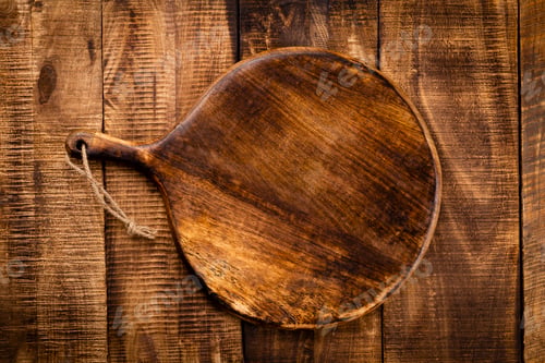 Preview: Empty cutting board Cutting Board on a old rustik table