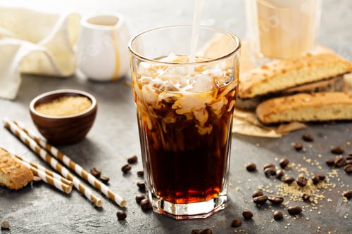 Preview: Iced coffee being poured in a glass