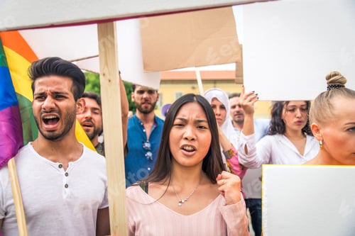 Preview: Activists demonstrating against social issues