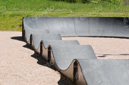 Preview: Photo of a bike pump track course outdoors
