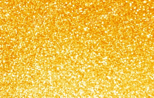 Preview: Golden yellow glitter bokeh background.