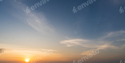 Preview: Beautiful Sky at Sunset with Clouds