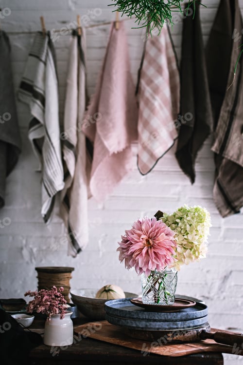Preview: Flowers and Linens Create Charming Still Life