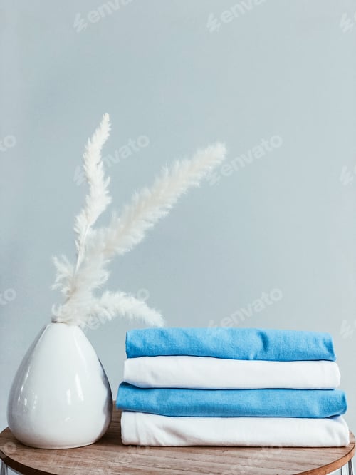 Preview: Clothes are folded on the table