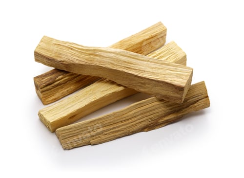 Preview: Fragrant Palo Santo Sticks on a White Background