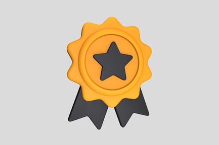 Preview: Badge Modern 3D Illustration
