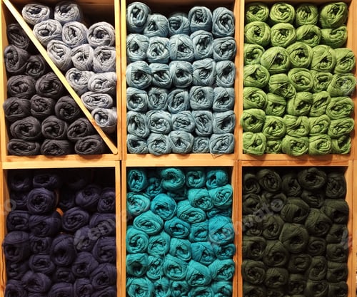 Preview: Knits organized in the sections in drawers