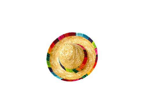 Preview: Concept of Cinco de mayo, isolated on white background