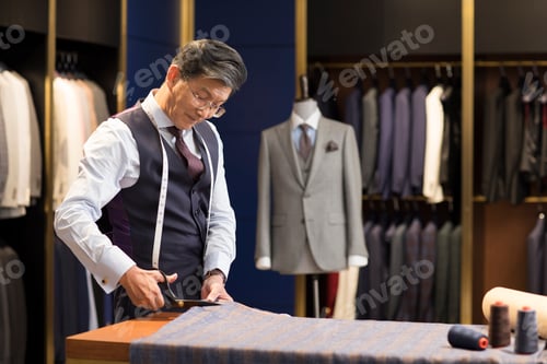 Preview: Confident Chinese fashion designer working
