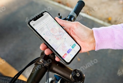 Preview: Woman checking on covid-19 mobile application