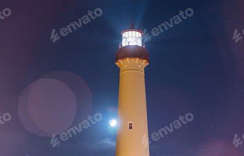 Preview: Darkness over the Cape May lighthouse in NJ.