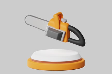 Preview: Stylized Orange Chainsaw