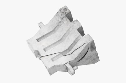 Preview: Weathered White Plastic Safety Barrier