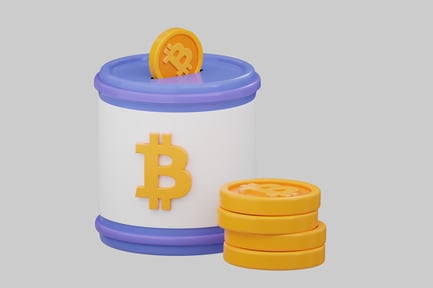 Preview: Bitcoin coin in a dispenser