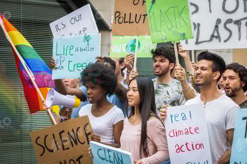 Preview: Activists demonstrating against global warming
