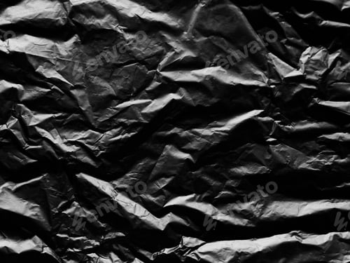 Preview: Texture Plastic Bag Background,Black Wrinkled Nylon Garbage Crumpled Foil