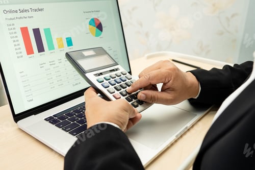 Preview: Asian accountant working and analyzing financial reports project accounting
