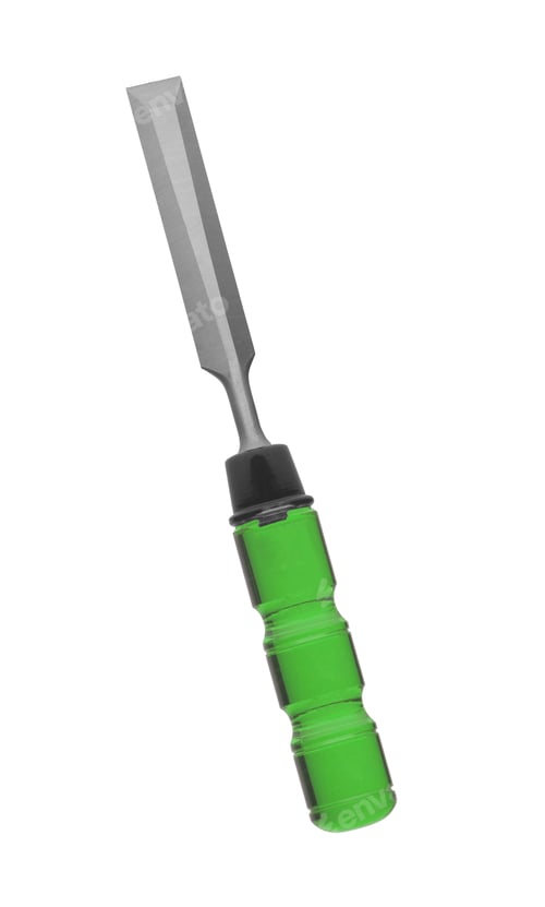 Preview: carpenter's chisel isolated on white background