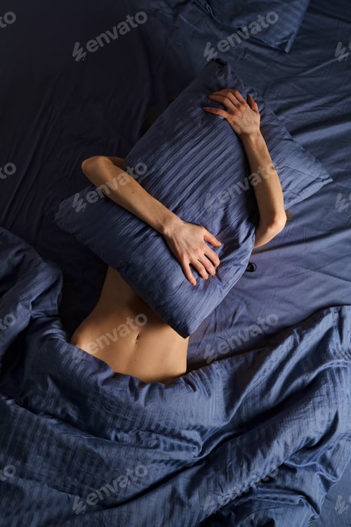 Preview: Unrecognizable woman suffer from painful periods