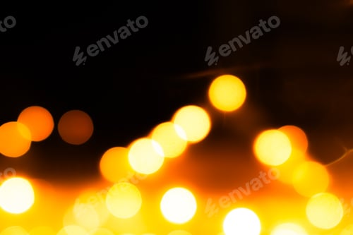 Preview: Bokeh night lihgt background, overlay dark shine effect