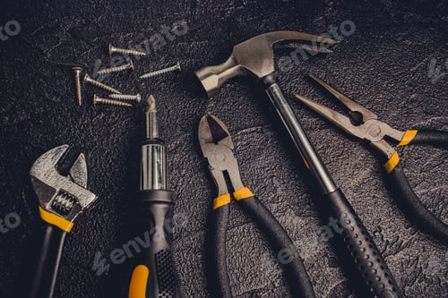 Preview: Tools and Hardware on a Dark Surface