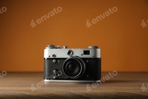 Preview: Concept of leisure and photo hobby with retro photo camera