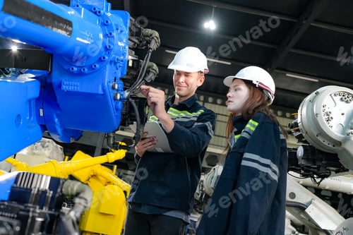 Preview: Robotic Arm modern industrial technology. Automated production