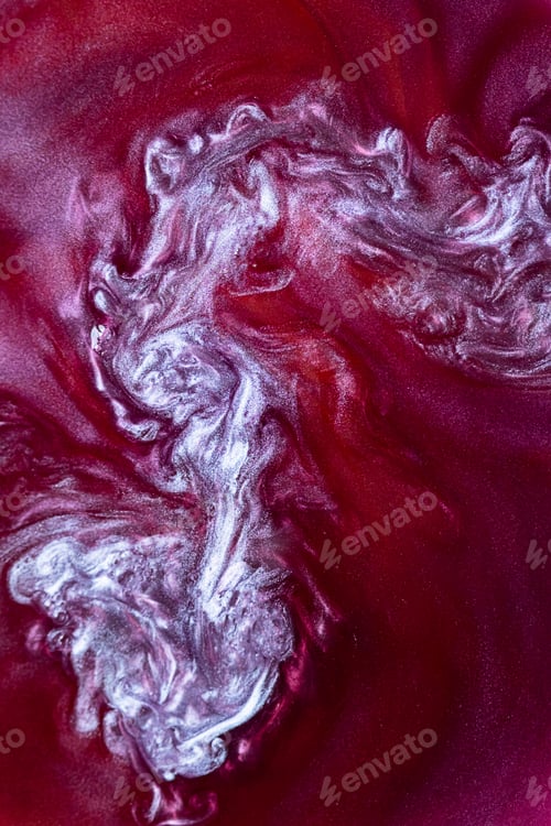 Preview: Fluid Design Backgrounds with Red and Purple Painting.