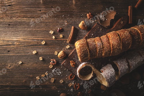 Preview: Hungarian sweet bread called chimney cake