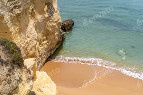 Preview: Atlantic ocean view with cliff. View of Atlantic Coast at Portugal, Cabo da Roca. Summer day