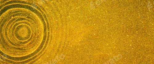 Preview: Golden sparkling backdrop with wave texture and water ripples, for premium advertising