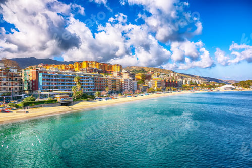 Preview: Cityscape of Messina and the Mediterranean Sea,