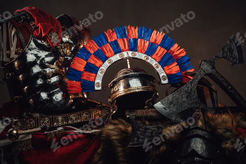 Preview: Ancient protective suit of roman soldier and viking warrior