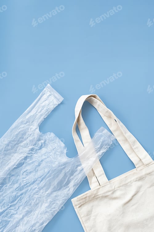 Preview: Choose reusable tote bag or disposable plastic bag.