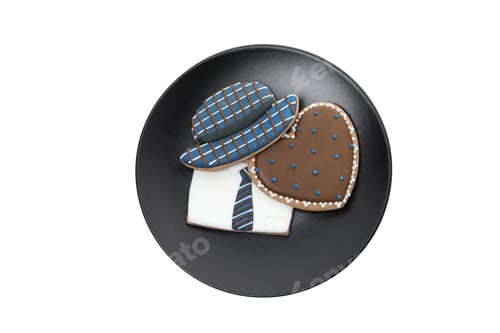 Preview: Father's day accessories isolated on white background, PNG