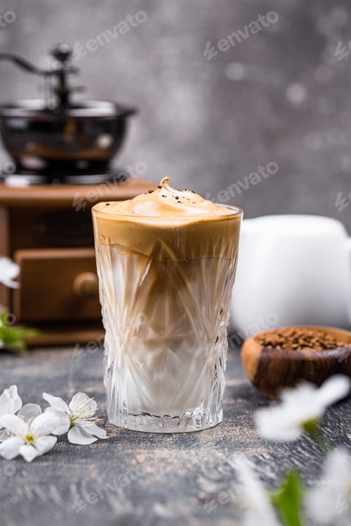 Preview: Dalgona whipped coffee with milk